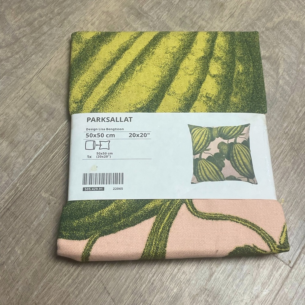 IKEA PARKSALLAT botanical throw pillow cover